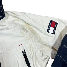 Load image into Gallery viewer, TOMMY HILFIGER "USA" Snowboarding Colour Block Ski Windbreaker Hooded Cagoule Jacket
