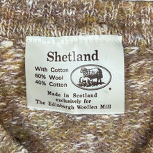 Load image into Gallery viewer, Vintage 90's SHETLAND Made In Scotland Wool Cotton Blend Knit V-Neck Sweater Jumper