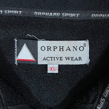 Load image into Gallery viewer, Vintage ORPHANO Mini Logo Colour Block 1/4 Zip Fleece Sweatshirt