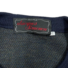 Load image into Gallery viewer, Vintage 90's JACQUES SIMENON ROMA Grandad Abstract Patterned Wool Knit Sweater Jumper