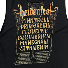 Load image into Gallery viewer, HEIDENFEST (2008) Black Death Folk Heavy Metal Music Band Festival Lineup Graphic Cutoff T-Shirt Vest