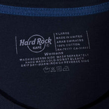 Load image into Gallery viewer, Hard Rock Cafe "London" Diamante Souvenir Logo Graphic Dark Navy Scoop Neck T-Shirt
