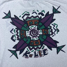 Load image into Gallery viewer, Vintage Ko Lee Surfer Souvenir Abstract Spellout Graphic Light Grey T-Shirt