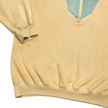 Load image into Gallery viewer, Vintage 90's KLASS Embroidered Floral Rose Flower Motif Colour Block 1/4 Zip Pullover Sweatshirt