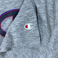 Load image into Gallery viewer, Champion Classic Essential Big Logo Spellout Grey Short Sleeve T-Shirt