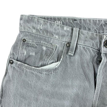 Load image into Gallery viewer, G-STAR RAW "3301 Tapered" Slim Fit Distressed Style Grey Denim Jeans