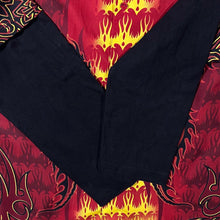 Load image into Gallery viewer, Early 00's X-Mail Goth Y2K Flaming Dragon Layered Long Sleeve Shirt