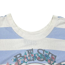 Load image into Gallery viewer, Vintage 90’s Best American Clothing Floral Graphic Striped Scoop Neck T-Shirt