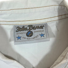 Load image into Gallery viewer, Vintage John Baner Cowboy Western Aztec Patterned White Short Sleeve Shirt