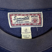 Load image into Gallery viewer, Vintage SONNETI Embroidered Big Spellout Union Made Crewneck Fleece Sweatshirt