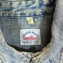 Load image into Gallery viewer, Vintage Arizona Jeans Cowboy Western Blue Denim Metal Popper Long Sleeve Shirt
