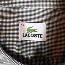 Load image into Gallery viewer, LACOSTE Classic Mini Pocket Logo Black White Micro Check Long Sleeve Button-Up Shirt