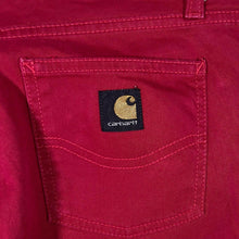 Load image into Gallery viewer, Carhartt "W' Texas Pant" Classic Red Straight Leg Regular Fit Chino Trousers