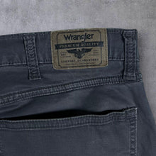 Load image into Gallery viewer, Wrangler Flex "Straight Fit" Grey Straight Leg Cotton Chinos Trousers