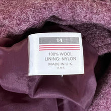 Load image into Gallery viewer, Vintage 90’s PURE NEW WOOL Made In UK Button Pea Coat Jacket