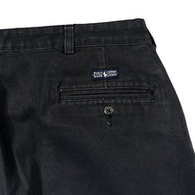 Load image into Gallery viewer, Early 00's POLO RALPH LAUREN "Polo Chino" Classic Black Cotton Straight Leg Chinos Trousers