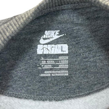 Load image into Gallery viewer, NIKE Classic Embroidered Mini Logo Grey Crewneck Sweatshirt
