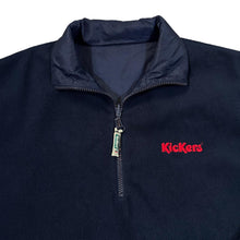Load image into Gallery viewer, Vintage KICKERS Embroidered Mini Logo Reversible Fleece Windbreaker 1/2 Zip Pullover Jacket