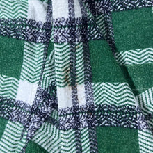 Load image into Gallery viewer, Vintage Swallow Green White Navy Plaid Check Long Sleeve Cotton Flannel Shirt