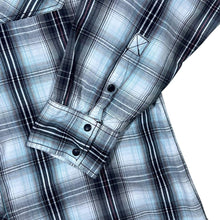 Load image into Gallery viewer, BKE Athletic Fit Western Style Plaid Check Popper Long Sleeve Cotton Shirt