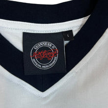 Load image into Gallery viewer, Early 00's GUINNESS Toucan Mascot Beer Logo Graphic V-Neck Ringer T-Shirt