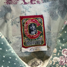 Load image into Gallery viewer, Vintage Cherokee Jeans Floral Patterned Green Cowboy Western Long Sleeve Shirt