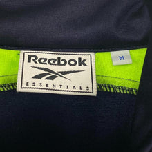 Load image into Gallery viewer, Vintage Reebok Essentials Logo Tape Sleeve Navy Blue Green Tracksuit Jacket