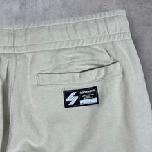 Load image into Gallery viewer, Superdry Classic Cream Zip Pocket Drawstring Waist Cuffed Sweatpants Joggers