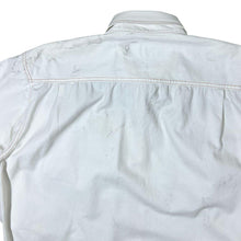 Load image into Gallery viewer, Early 00's Atlas For Men Cowboy Western Embroidered Aztec White Cotton Long Sleeve Shirt