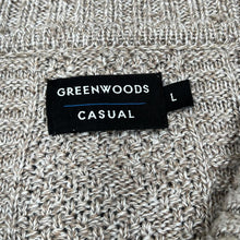 Load image into Gallery viewer, Early 00's GREENWOODS CASUAL Classic Cable Knit Acrylic Collared Zip Sweater Jumper
