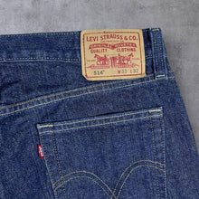 Load image into Gallery viewer, Levi's 514 Red Tab Slim Straight Dark Blue Denim Jeans