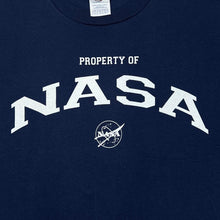 Load image into Gallery viewer, Delta Pro Weight PROPERTY OF NASA Souvenir Spellout Graphic T-Shirt