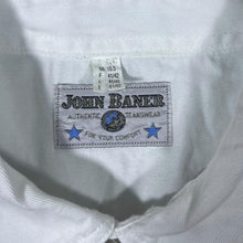Load image into Gallery viewer, Vintage John Baner Cowboy Western White Black Lace Cotton Long Sleeve Shirt