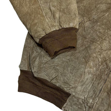 Load image into Gallery viewer, Vintage CROFT & BARROW Classic Brown Genuine Real Suede Leather Bomber Jacket