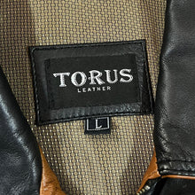 Load image into Gallery viewer, Vintage 90's TORUS LEATHER Classic Real Genuine Black Leather Jacket
