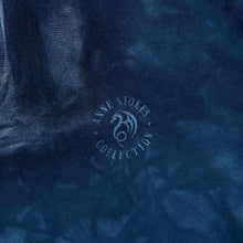 Load image into Gallery viewer, The Mountain "Anne Stokes Collection" Gothic Fantasy Dragon Graphic Blue Tie Dye T-Shirt