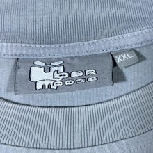 Load image into Gallery viewer, Early 00's Uber Moose Surfer Cartoon Graphic Faded Grey Cotton T-Shirt