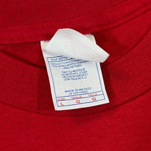 Load image into Gallery viewer, Vintage Lead Me Not To Temptation Skater Novelty Spellout Graphic Red T-Shirt