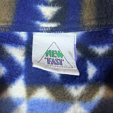 Load image into Gallery viewer, Vintage NEW FAST Crazy Abstract Aztec Patterned Zip Fleece Sweatshirt