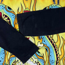 Load image into Gallery viewer, Early 00's Fishbone Hip Hop Y2K Gothic Biker All-Over Print Layered Long Sleeve Shirt