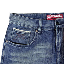 Load image into Gallery viewer, Early 00's MECCA USA Hip Hop Y2K Straight Leg Classic Blue Denim Jeans