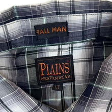 Load image into Gallery viewer, Vintage Plains Western Wear Multi Check Cowboy Popper Button Long Sleeve Shirt