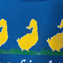 Load image into Gallery viewer, Vintage 90's BE A FRIEND TO YOUR ENVIRONMENT Animal Nature Graphic Blue Sweatshirt