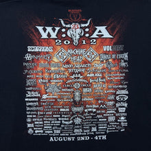 Load image into Gallery viewer, Wacken 2012 Heavy Metal Hard Rock Festival Music Band Lineup Black T-Shirt