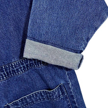 Load image into Gallery viewer, Vintage 90's BUGLE BOY Blue Denim Cotton Hooded Button Jacket