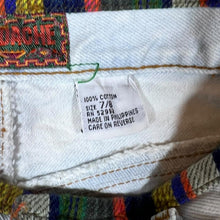 Load image into Gallery viewer, Vintage JORDACHE Light Blue Denim Y2K Patterned Trim Mini Skirt