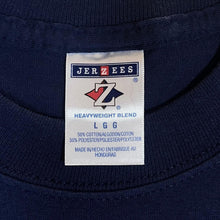 Load image into Gallery viewer, Early 00's Jerzees "Virgin Islands Fire Dept." Firefighter Souvenir Graphic Navy Blue T-Shirt