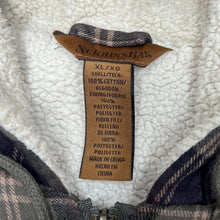 Load image into Gallery viewer, Early 00's ST JOHN'S BAY Lumberjack Plaid Check Teddy Fleece Lined Zip Hooded Flannel Over Shirt Jacket