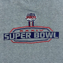 Load image into Gallery viewer, Vintage Puma NFL Super Bowl XXXIV (2000) Emroidered Football Grey Sweatshirt
