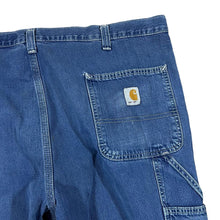 Load image into Gallery viewer, Early 00&#39;s CARHARTT &quot;Dungaree Fit&quot; Made In Mexico Blue Denim Carpenter Worker Straight Leg Jeans
